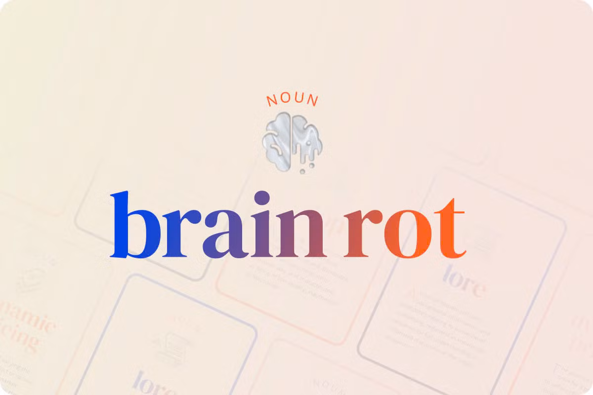 "Brain rot" trở thành Từ của năm 2024. (Ảnh: Oxford University Press)