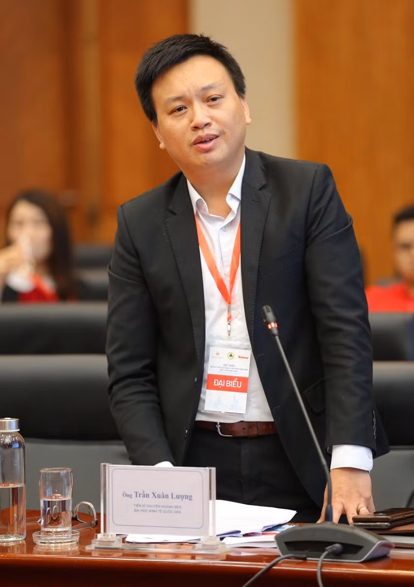 Ông Trần Xuân Lượng, Tiến sĩ chuyên ngành Bất động sản, Đại học Kinh tế Quốc dân tại Hội thảo "Gỡ nút thắt quy hoạch: Hải Phòng đón sóng đầu tư bất động sản".