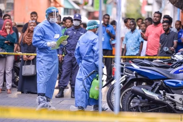 Nhân viên y tế ở Maldives. Ảnh: Sun Online. Nhân viên y tế ở Maldives. Ảnh: Sun Online.