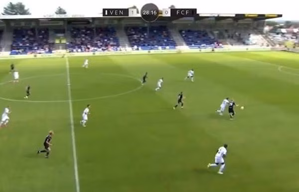 Fredericia đang bị dẫn trước 0-1. Ảnh: Today in 24.