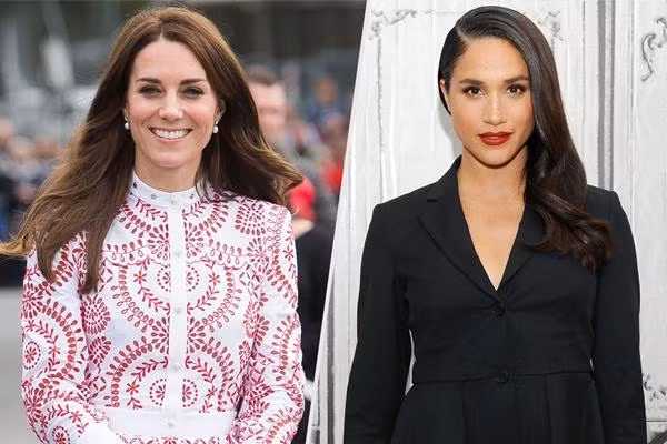 Tỷ lệ người yêu mến Công nương Kate cao gần gấp 3 lần tỷ lệ dành cho Meghan. Ảnh: REX/ Shutterstock; Desiree Navarro/ WireImage.