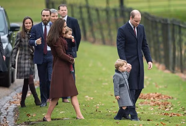 William cùng các thành viên khác trong gia đình Kate. Ảnh: Getty Images. William cùng các thành viên khác trong gia đình Kate. Ảnh: Getty Images.