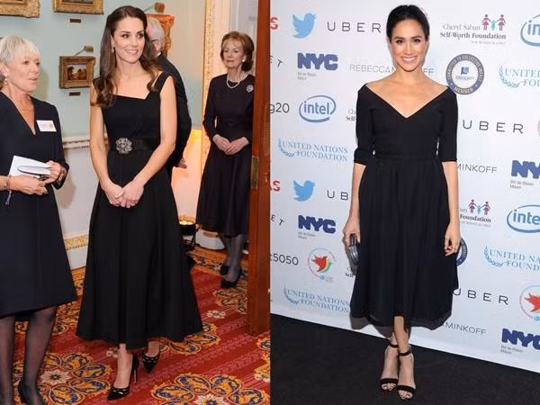 Số lượt tìm kiếm trang phục của Kate và Meghan đều tăng mạnh. Ảnh: Getty.