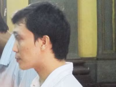  Bị cáo Vương Quốc Hùng tại tòa