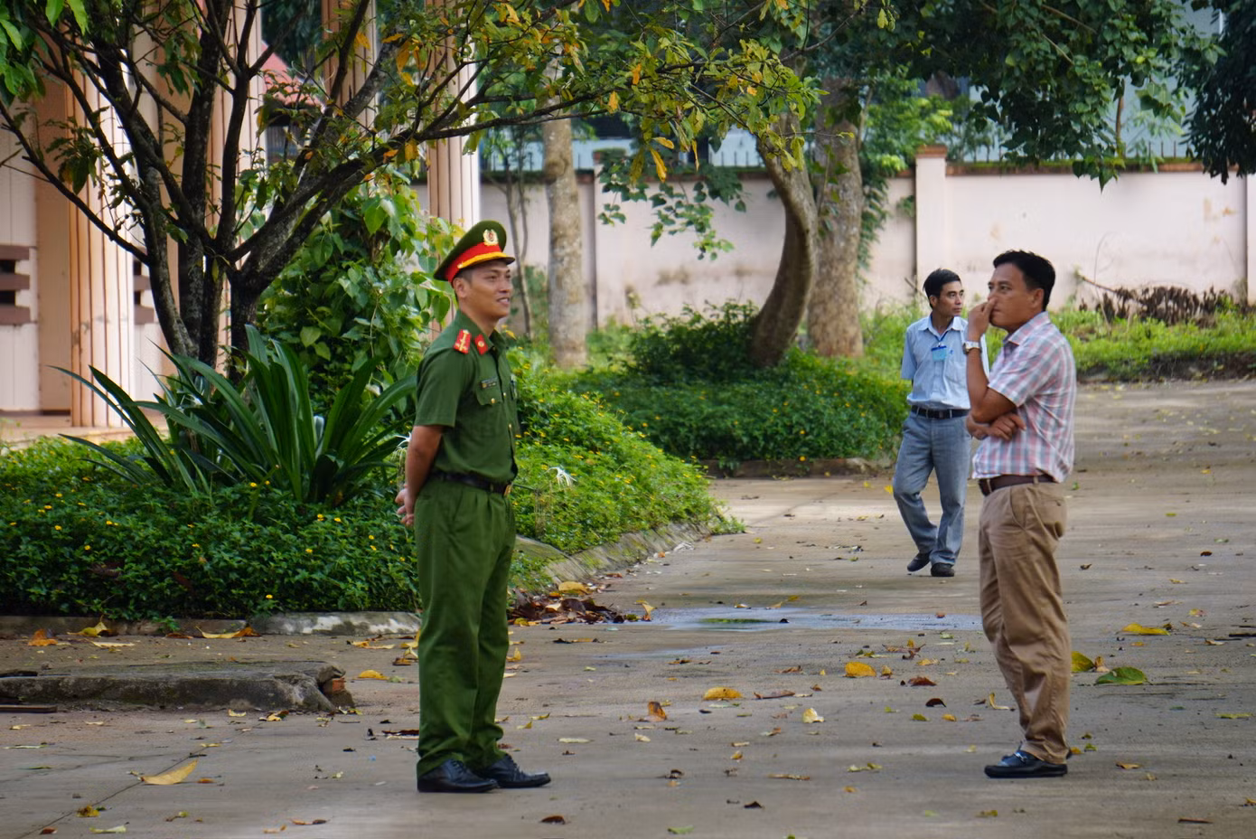 Ban Chỉ đạo thi bố trí lực lượng Công an bảo vệ các phòng thi