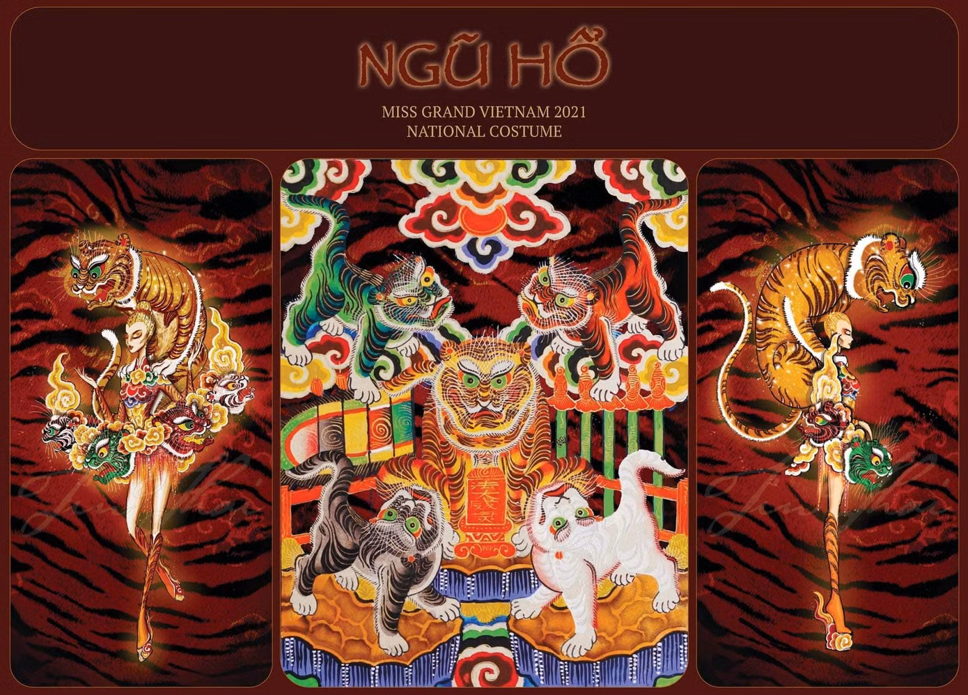 Bản vẽ thiết kế trang phục dân tộc có tên "Ngũ hổ". Bản vẽ thiết kế trang phục dân tộc có tên "Ngũ hổ".