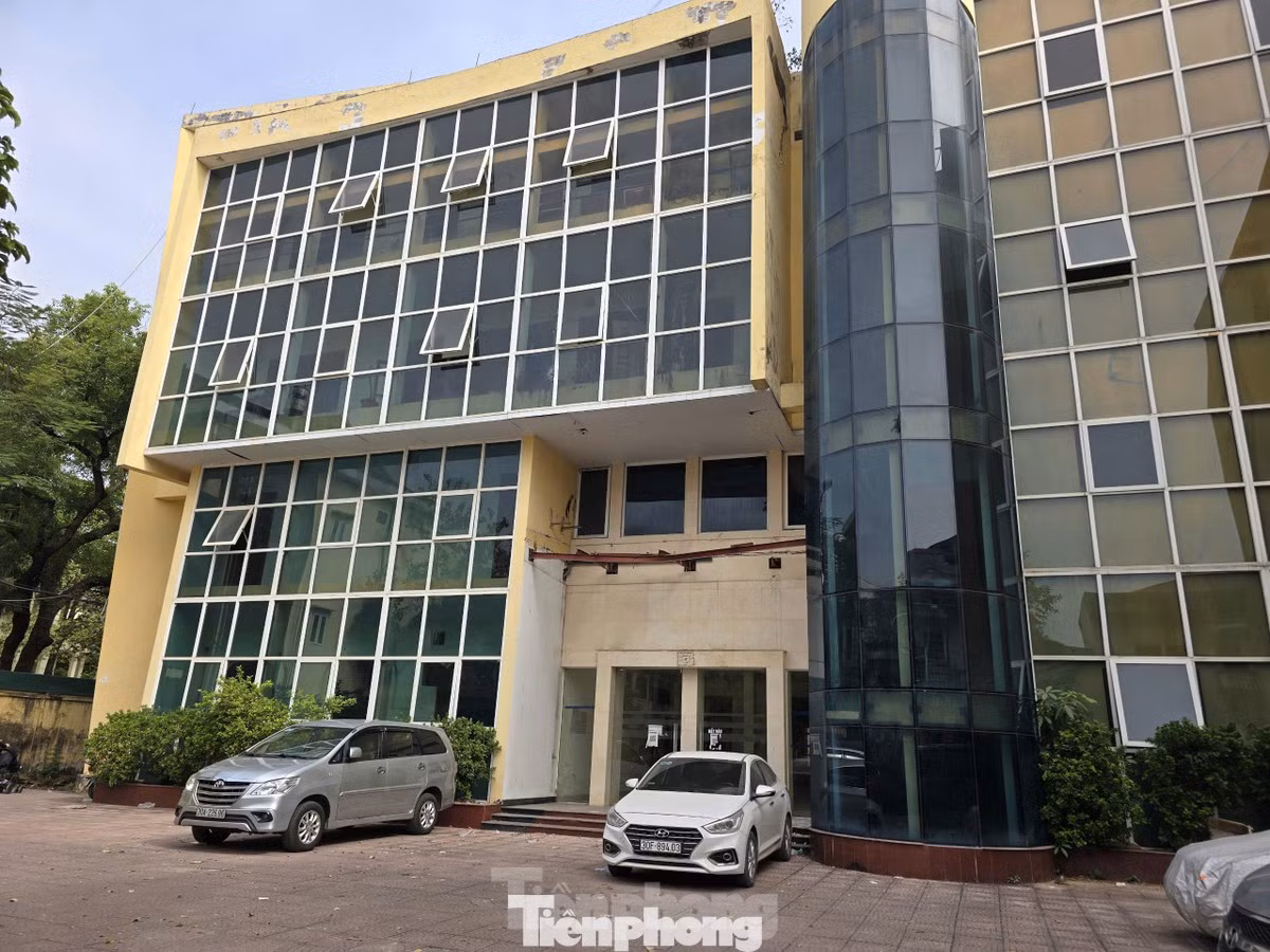 Một tòa nhà thuộc tài sản công bị bỏ hoang tại Hà Nội.