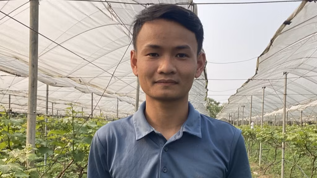 Anh Hoàng Văn Cương - Chi đoàn thôn lập Phương, xã Khai Thái, huyện Phú Xuyên, Hà Nội.