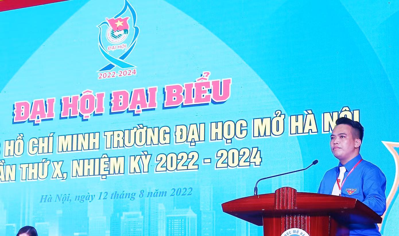 Tại Đại hội, phát huy tinh thần trí tuệ, tập trung dân chủ, Đại hội đã bầu BCH Đoàn trường ĐH Mở Hà Nội nhiệm kỳ 2022 - 2024, với số phiếu tín nhiệm cao. Anh Lê Mạnh Hùng tiếp tục được Đại hội tín nhiệm bầu giữ chức Bí thư Đoàn trường ĐH Mở Hà Nội, nhiệm kỳ 2022 - 2024. Tại Đại hội, phát huy tinh thần trí tuệ, tập trung dân chủ, Đại hội đã bầu BCH Đoàn trường ĐH Mở Hà Nội nhiệm kỳ 2022 - 2024, với số phiếu tín nhiệm cao. Anh Lê Mạnh Hùng tiếp tục được Đại hội tín nhiệm bầu giữ chức Bí thư Đoàn trường ĐH Mở Hà Nội, nhiệm kỳ 2022 - 2024.