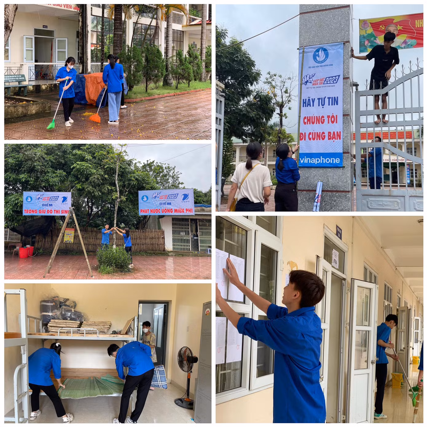 Tình nguyện viên Quảng Ninh sẵn sàng "Tiếp sức mùa thi".