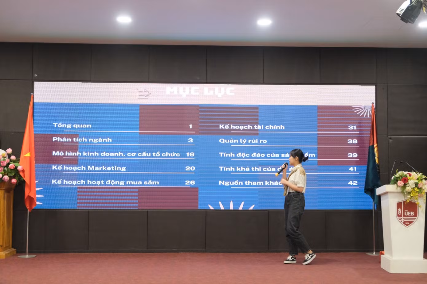 Phần thuyết trình của các đội thi tại Vòng Chung kết.