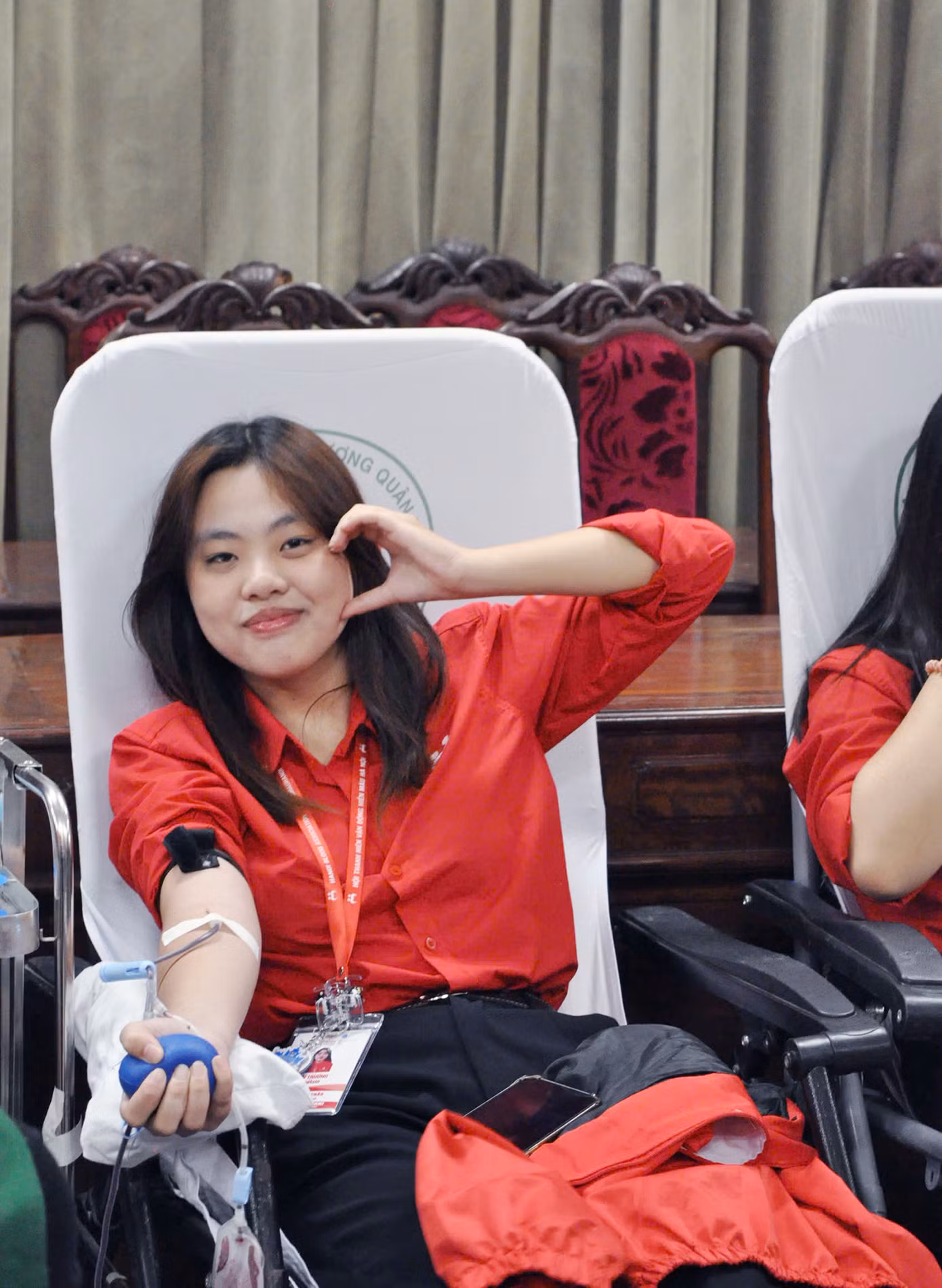 Trần Bảo Châu - người đã hiến máu tới 6 lần, tại chương trình.