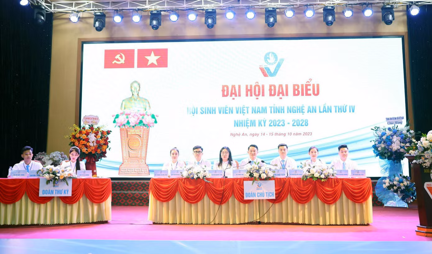 Đại hội Đại biểu Hội Sinh viên tỉnh Nghệ An lần thứ XI, nhiệm kỳ 2023 - 2028. Đại hội Đại biểu Hội Sinh viên tỉnh Nghệ An lần thứ XI, nhiệm kỳ 2023 - 2028.