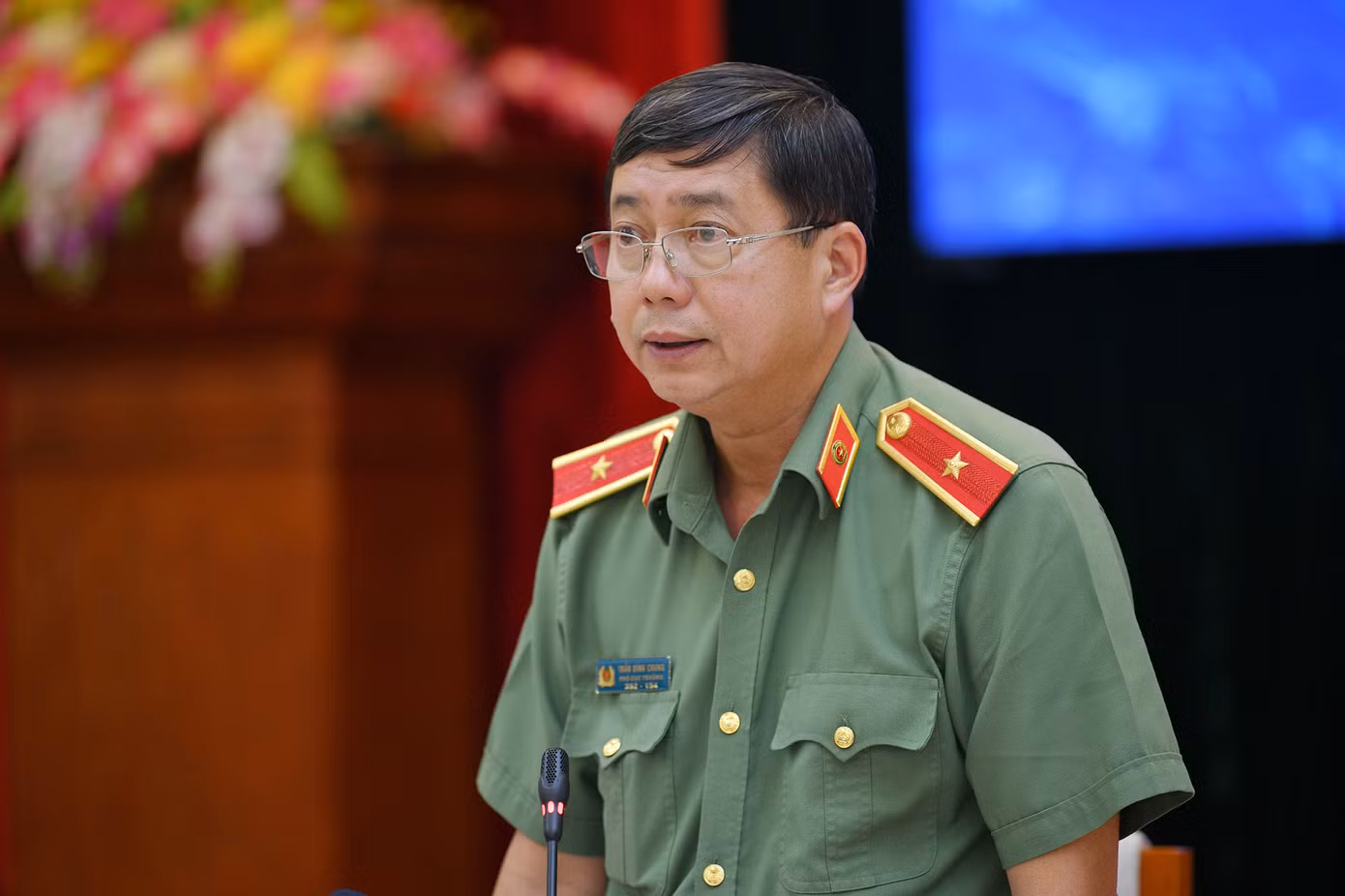 Thiếu tướng Trần Đình Chung - Phó Cục trưởng Cục An ninh chính trị nội bộ (A03, Bộ Công an).