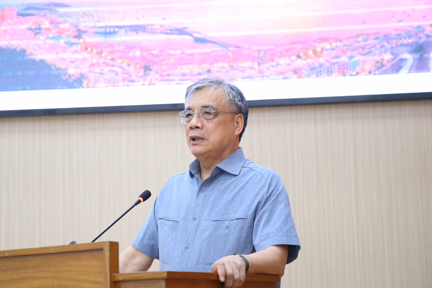 PGS.TS Trần Đình Thiên phát biểu tại hội thảo. PGS.TS Trần Đình Thiên phát biểu tại hội thảo.