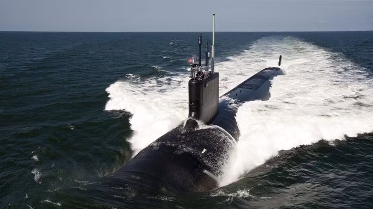 Tàu ngầm tấn công lớp Virginia USS California. Ảnh: Getty