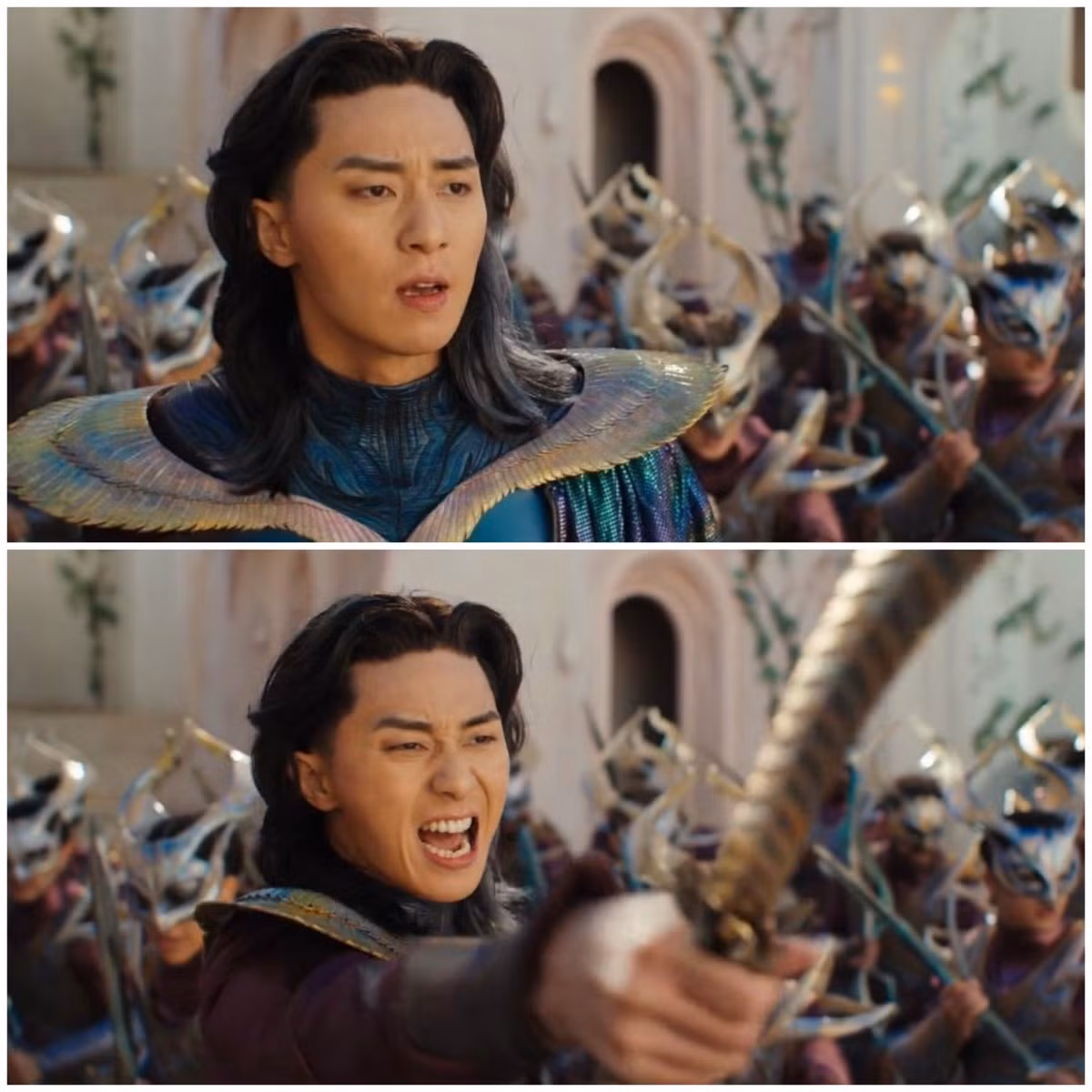Tạo hình của Park Seo-joon trong vai hoàng tử Yan D' Aladna có phần khiến các fan "ỉu xìu".