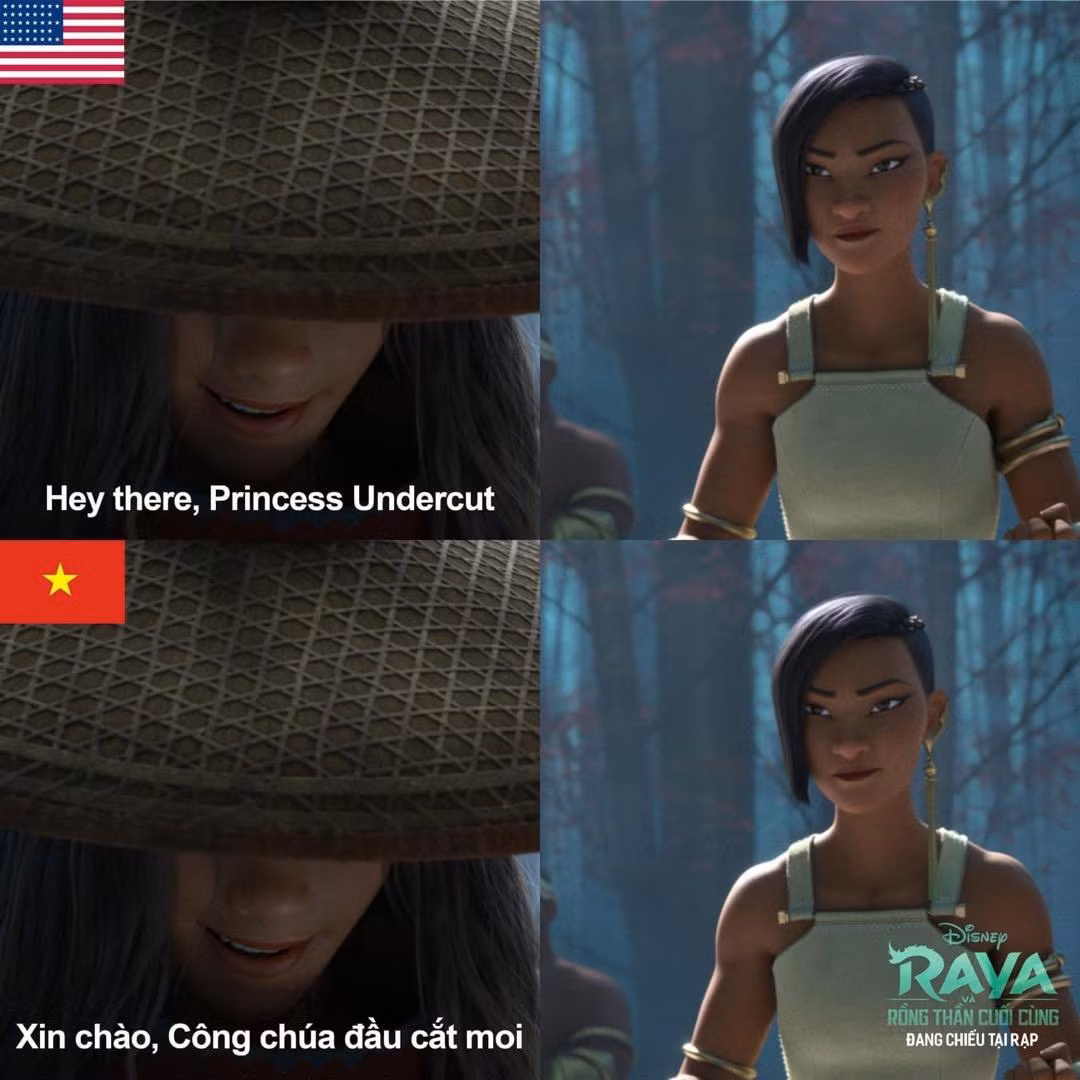 Dù chỉ là vui, nhưng cụm từ "đầu cắt moi" cũng vô tình khiến khán giả rơi vào "chiến tranh". (Nguồn: Internet) Dù chỉ là vui, nhưng cụm từ "đầu cắt moi" cũng vô tình khiến khán giả rơi vào "chiến tranh". (Nguồn: Internet)