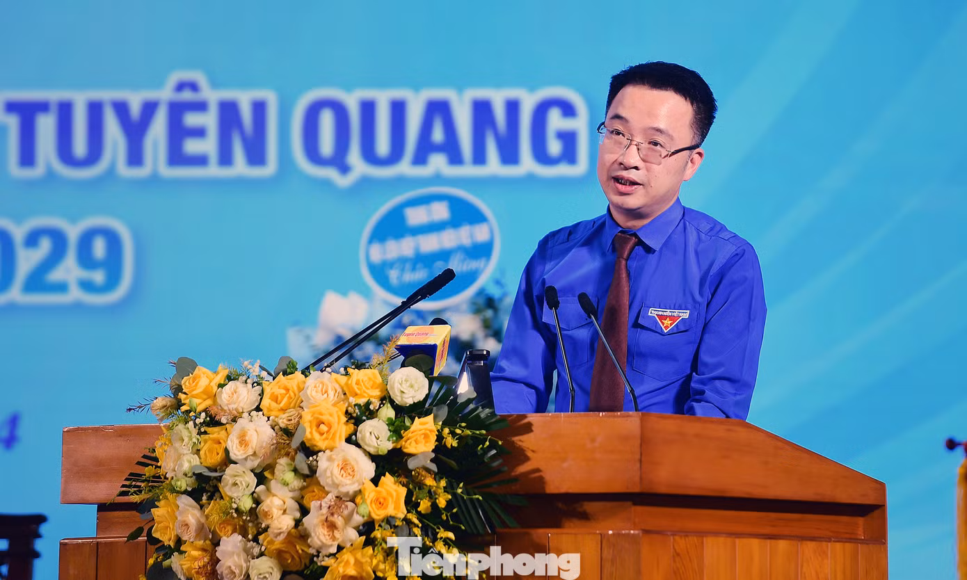 Anh Nguyễn Tường Lâm phát biểu tại Đại hội. Anh Nguyễn Tường Lâm phát biểu tại Đại hội.