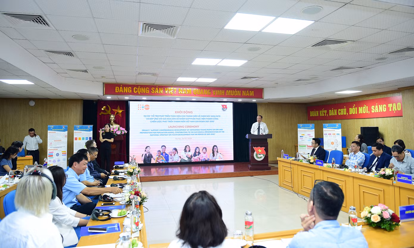 Quang cảnh lễ khởi động dự án. Ảnh: Xuân Tùng