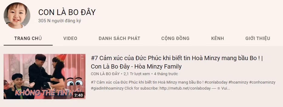 Số lượng follow khủng của bé Bo khiến nhiều người ngưỡng mộ.