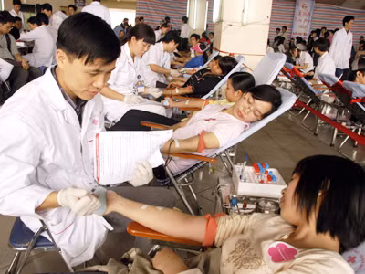 Phong trào thanh niên hiến máu tình nguyện trở thành thương hiệu của Đoàn, Hội từ thập niên 90	Ảnh: Phạm Yên