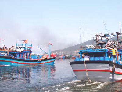 Những đội tàu vươn khơi, mở biển đầu năm. Ảnh: Nguyễn Huy