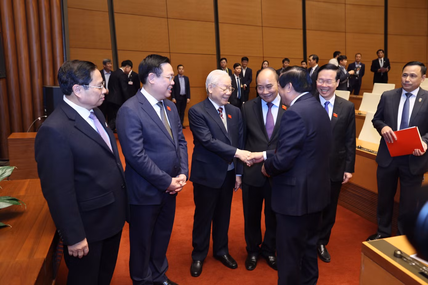 Tổng Bí thư Nguyễn Phú Trọng và các lãnh đạo Đảng, Nhà nước dự khai mạc kỳ họp bất thường lần thứ hai, Quốc hội khóa XV.