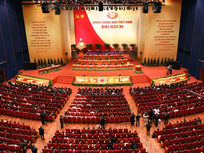 Toàn cảnh phiên khai mạc Đại hội sáng 12-1-2011 