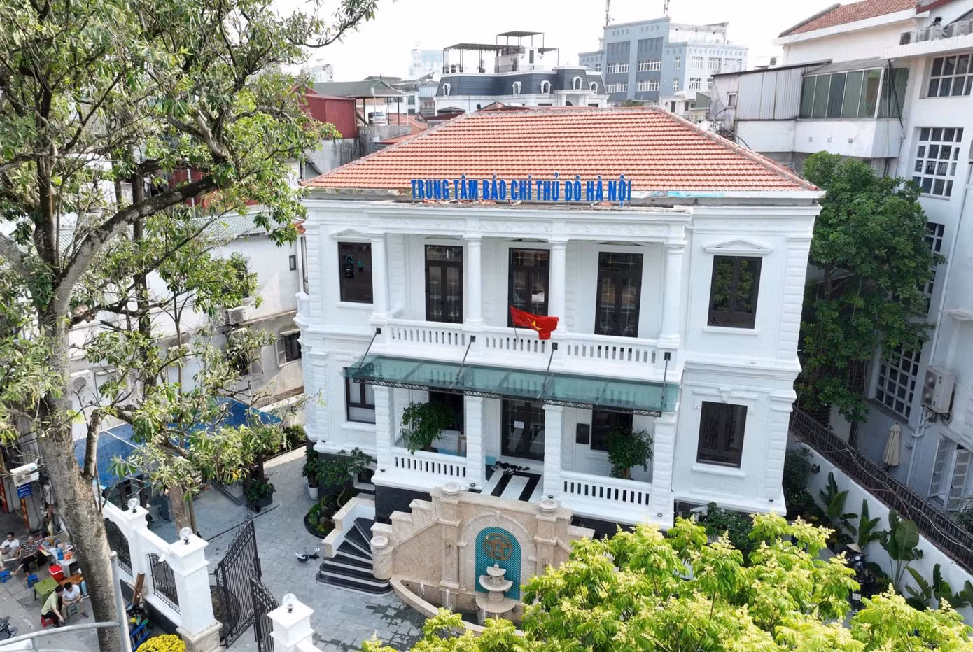 Trung tâm báo chí Thủ đô Hà Nội tại số 17 Điện Biên Phủ, quận Ba Đình