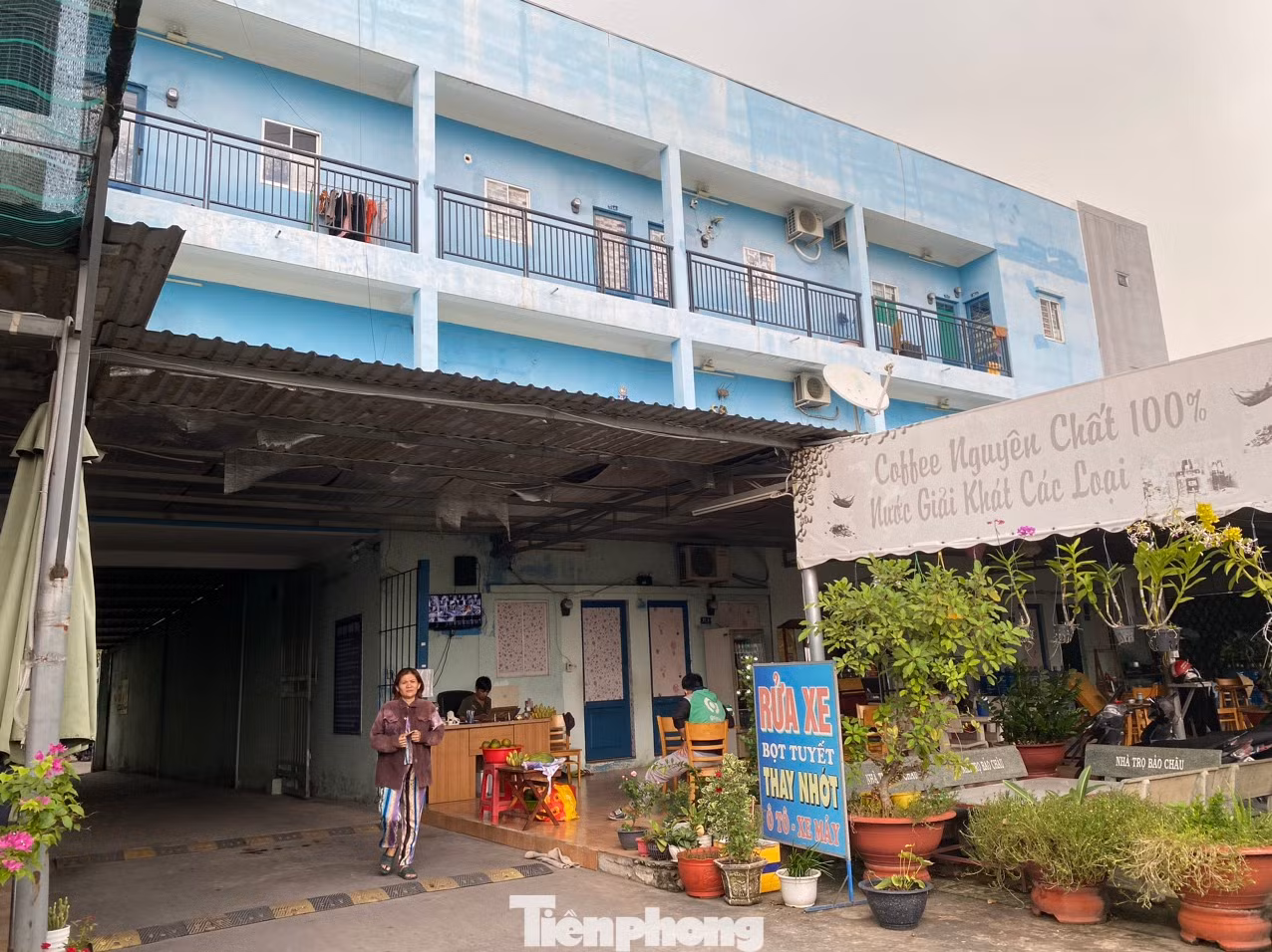 Một dãy nhà trọ cho thuê ở quận Bình Tân, TPHCM.