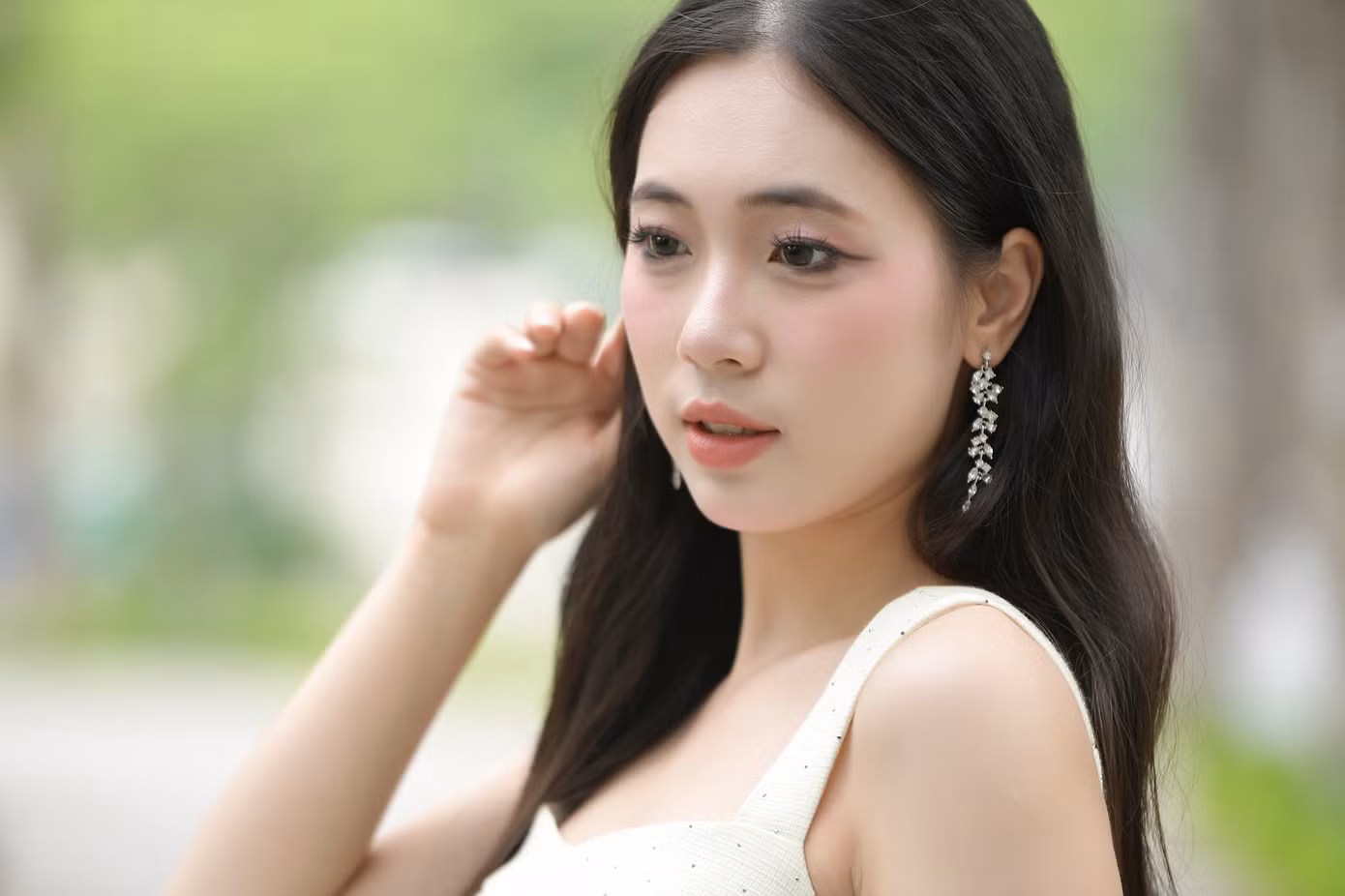 Nguyễn Phương Chi (năm thứ hai, trường ĐH Thương mại). Ảnh: DƯƠNG TRIỀU