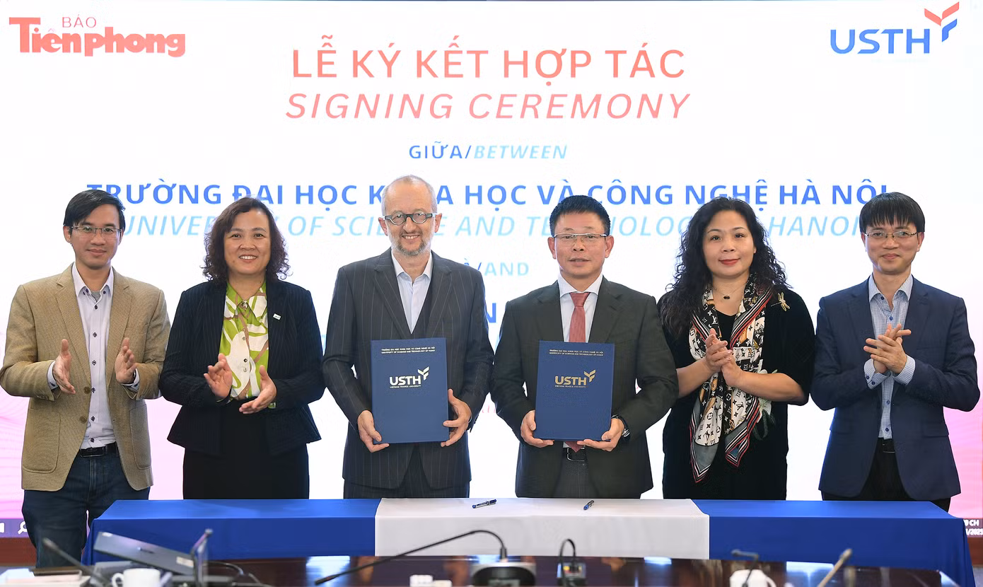 Báo Tiền Phong và USTH đồng tổ chức ‘Ngày hội tuyển sinh khối ngành khoa học và công nghệ’. Ảnh: DƯƠNG TRIỀU