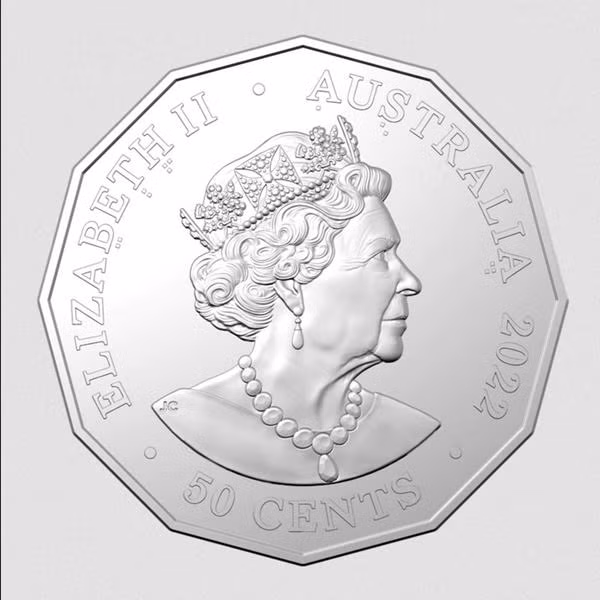 Một mặt của đồng xu có hình Nữ hoàng. Ảnh: Royal Australian Mint.