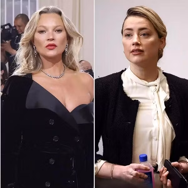 Amber Heard nói cô thường xuyên nghĩ đến Kate Moss. Ảnh: Taylor Hill /Getty; JIM LO SCALZO/ POOL/ AFP via Getty. Amber Heard nói cô thường xuyên nghĩ đến Kate Moss. Ảnh: Taylor Hill /Getty; JIM LO SCALZO/ POOL/ AFP via Getty.