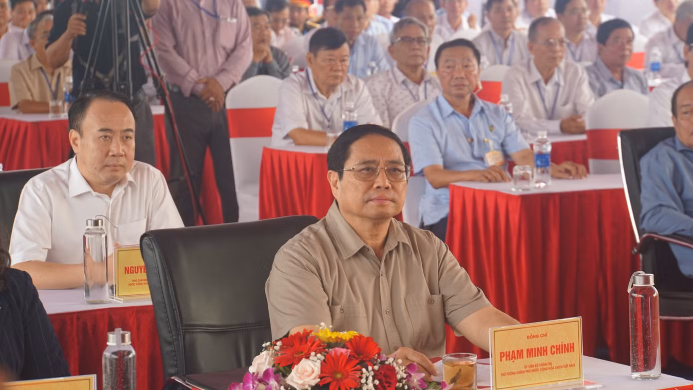 Thủ tướng Phạm Minh Chính dự tại điểm cầu chính An Giang. Thủ tướng Phạm Minh Chính dự tại điểm cầu chính An Giang.