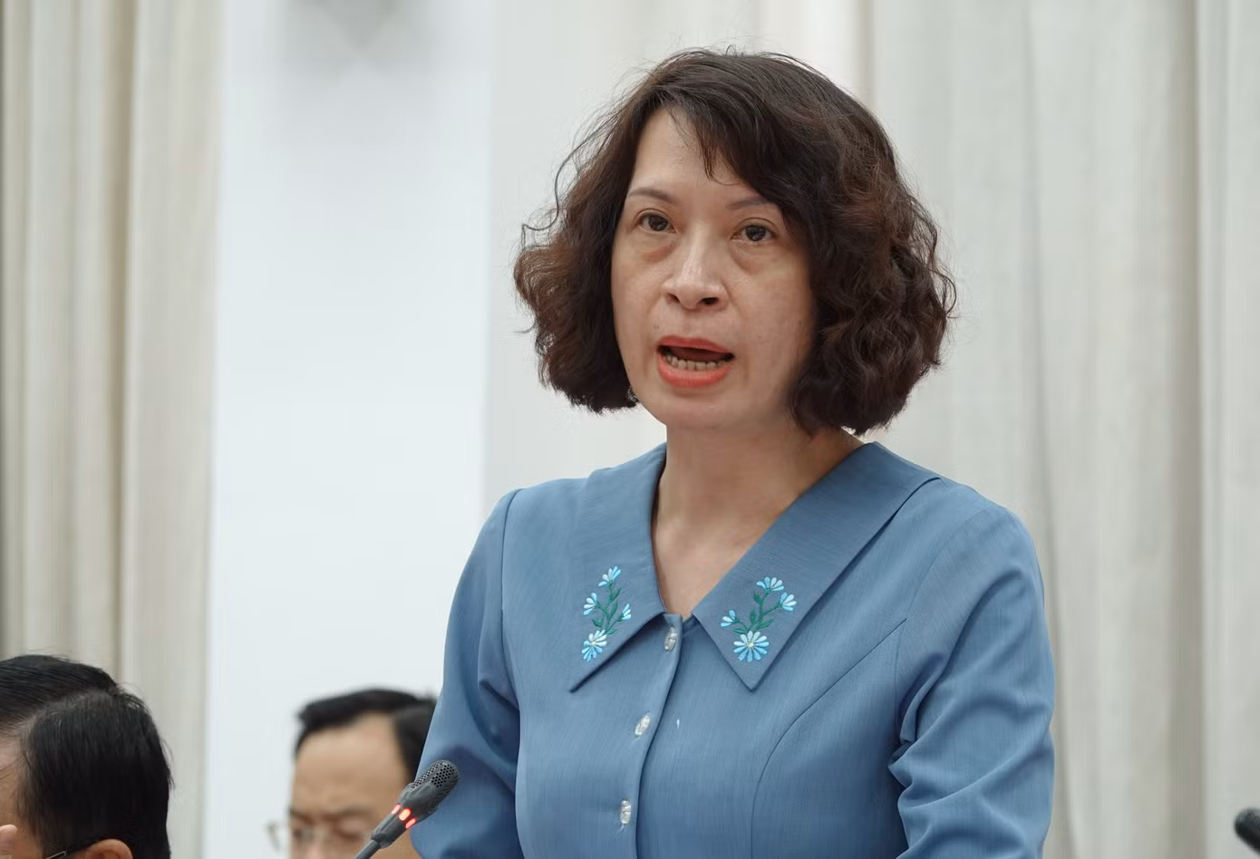Thứ trưởng Nguyễn Thị Liên Hương phát biểu tại hội nghị.