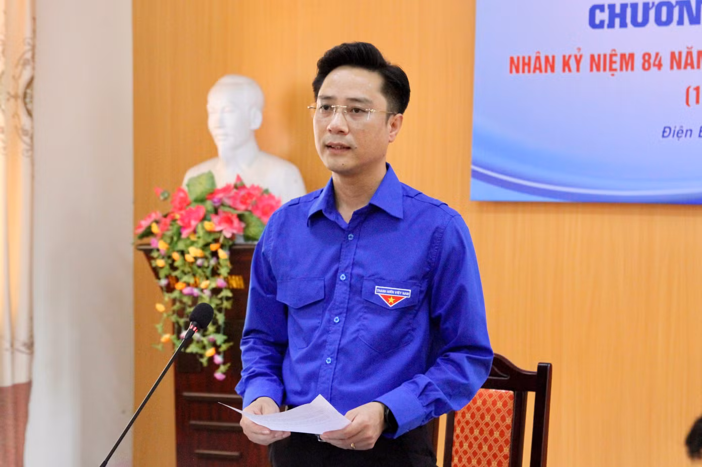 Anh Đặng Thành Huy - Bí thư Tỉnh Đoàn nhấn mạnh việc tham gia góp ý dự thảo sửa đổi Hiến pháp 2013 qua VNeID là nhiệm vụ chính trị quan trọng.