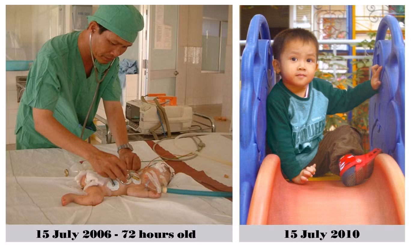Bé Nguyễn Thiện Nhân tránh được cảnh phải biến thành nữ giới