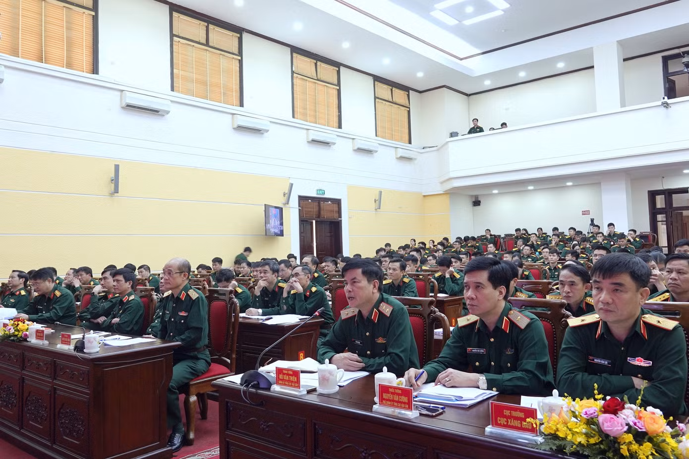Quang cảnh tọa đàm tại điểm cầu trung tâm ở Sở chỉ huy TCHC.