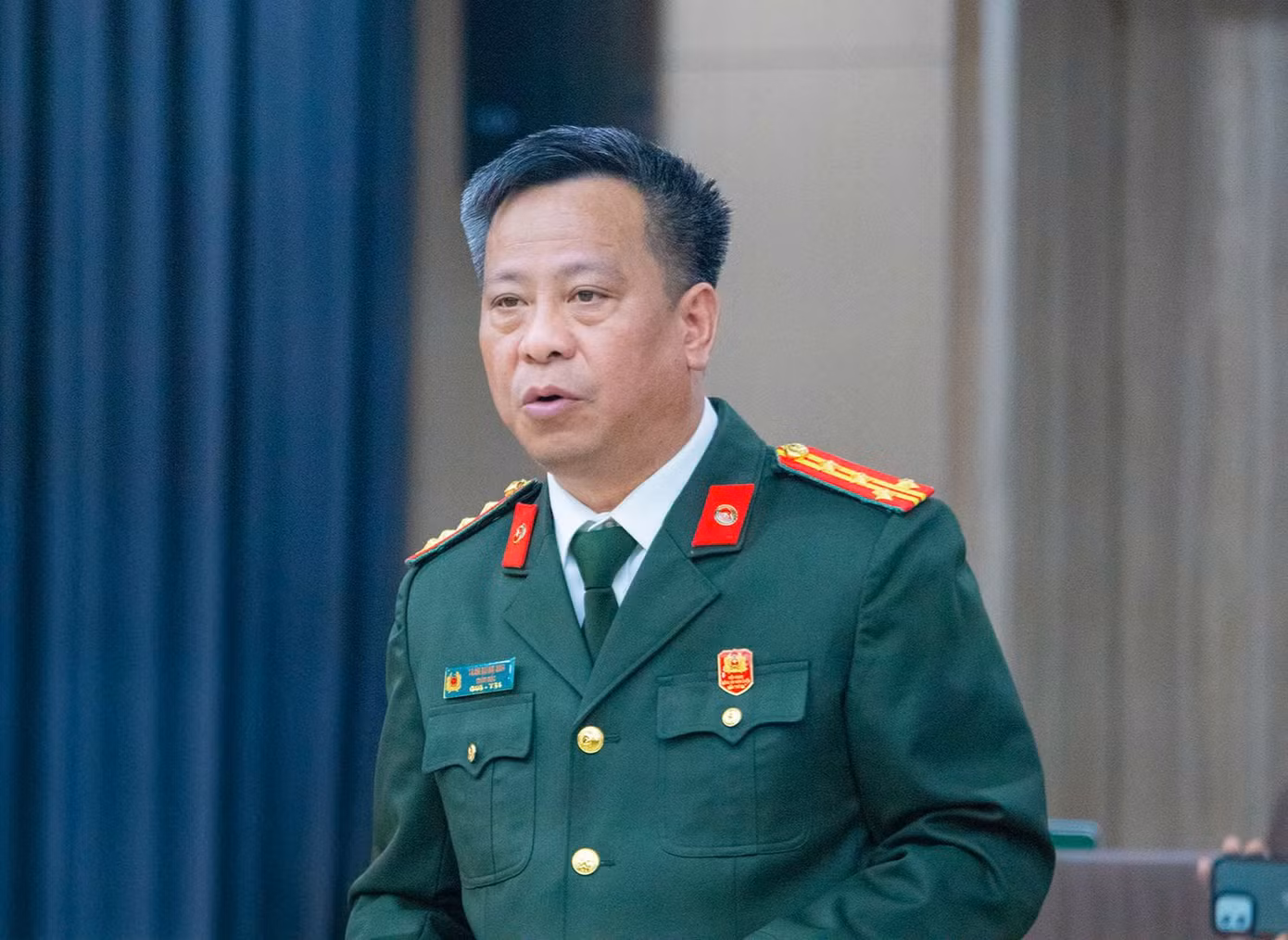 Đại tá Trần Xuân Ánh, Giám đốc Công an tỉnh Thái Bình. Ảnh: Phạm Nam.