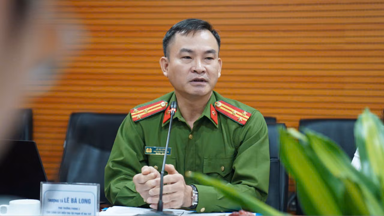 Thượng tá Lê Bá Long, Phó trưởng Phòng 3, Cục Cảnh sát điều tra tội phạm về ma túy, Bộ Công an.