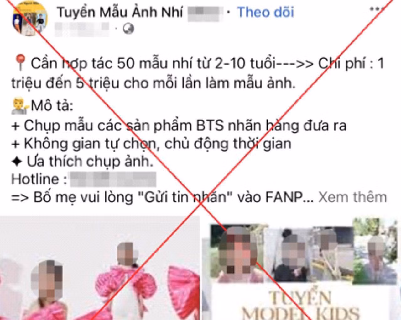 Hình ảnh và thông tin liên quan vụ lừa đảo. Ảnh: CACC.