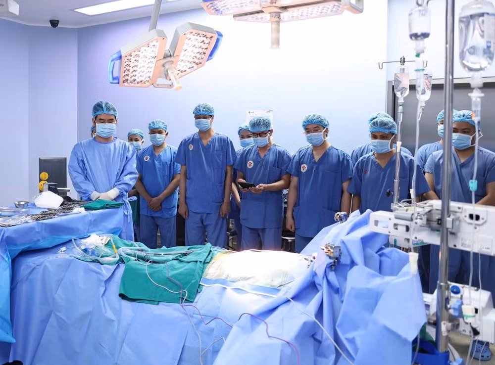 Phút mặc niệm người hiến tạng.