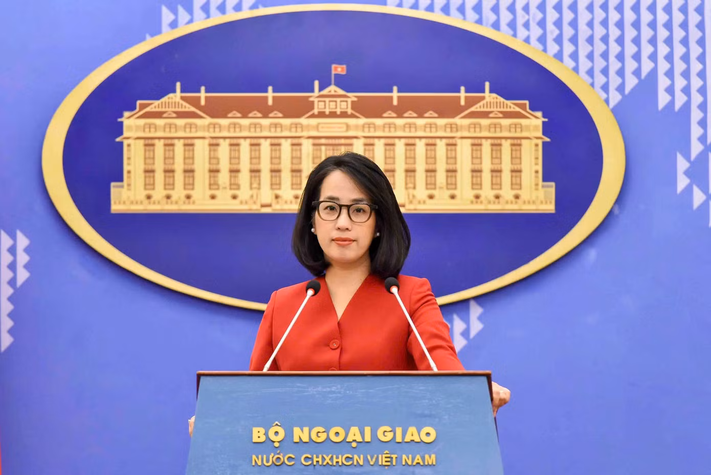 Người phát ngôn Bộ Ngoại giao Phạm Thu Hằng. Ảnh: Mofa Người phát ngôn Bộ Ngoại giao Phạm Thu Hằng. Ảnh: Mofa