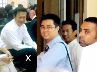 Ông Ly Sam (ảnh trái) chưa hẳn là người thắng cuộc vì còn chờ đợi kết quả phiên tòa phúc thẩm