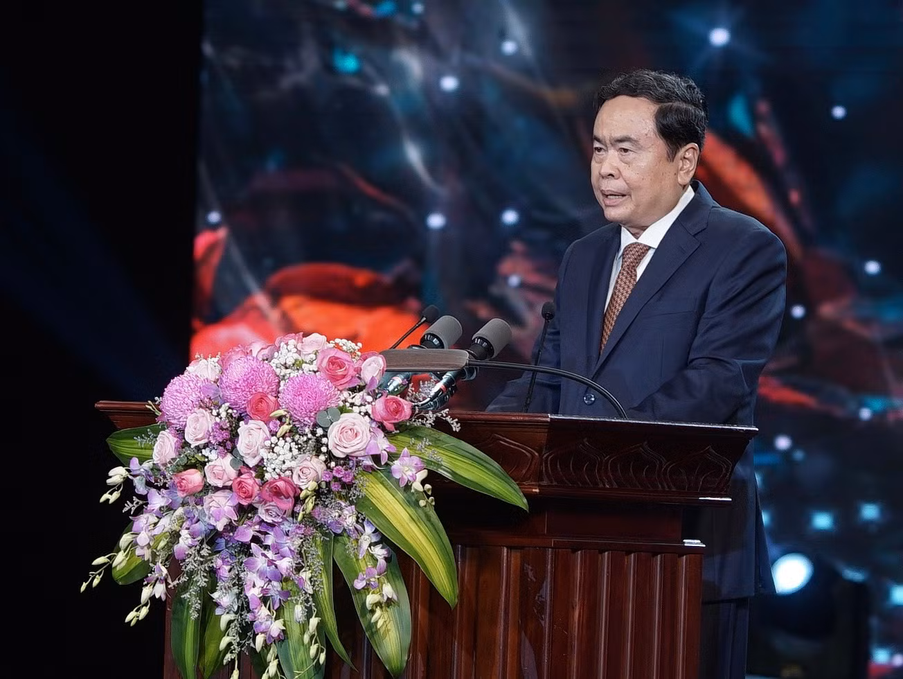 Ông Trần Thanh Mẫn, Ủy viên Bộ Chính trị, Phó Chủ tịch Thường trực Quốc hội phát biểu tại chương trình. Ông Trần Thanh Mẫn, Ủy viên Bộ Chính trị, Phó Chủ tịch Thường trực Quốc hội phát biểu tại chương trình.