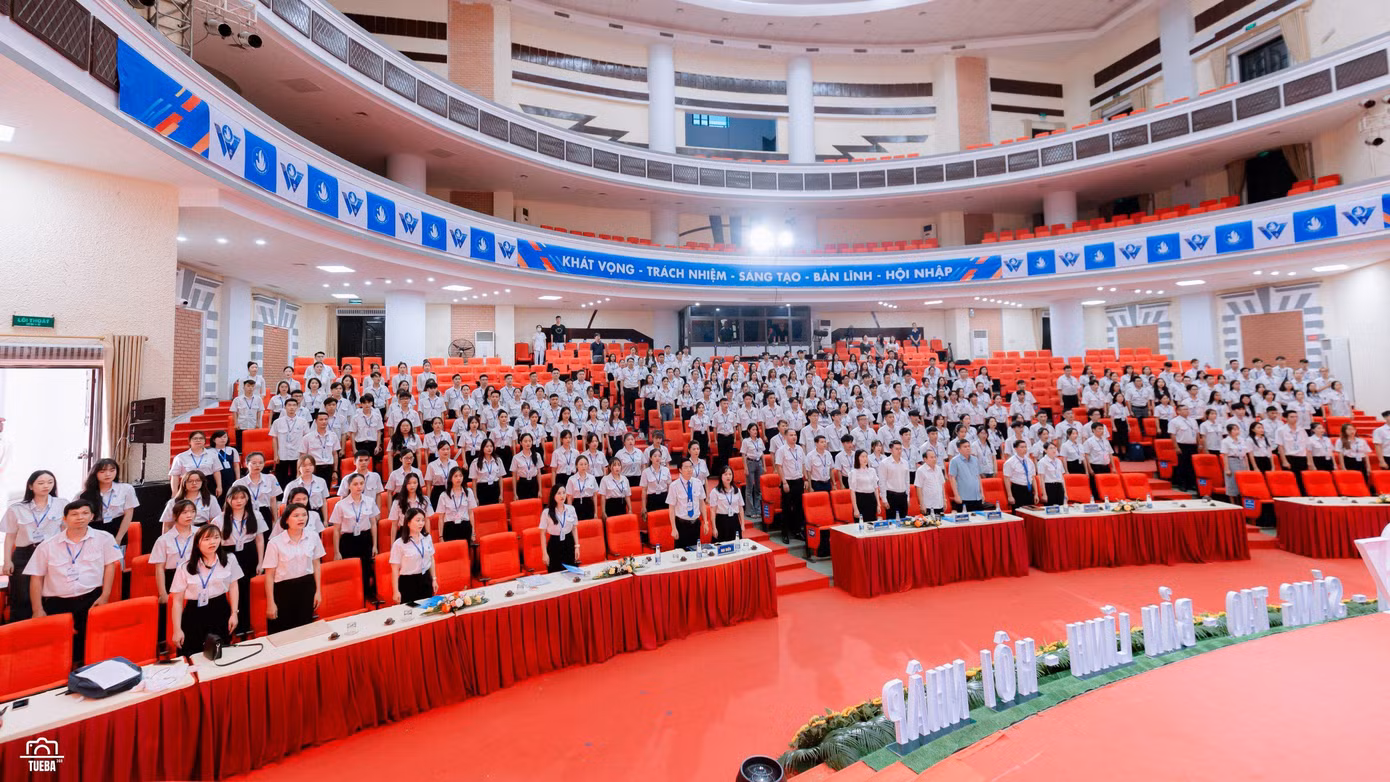 Toàn cảnh Đại hội Đại biểu Hội Sinh viên Việt Nam tỉnh Thái Nguyên.