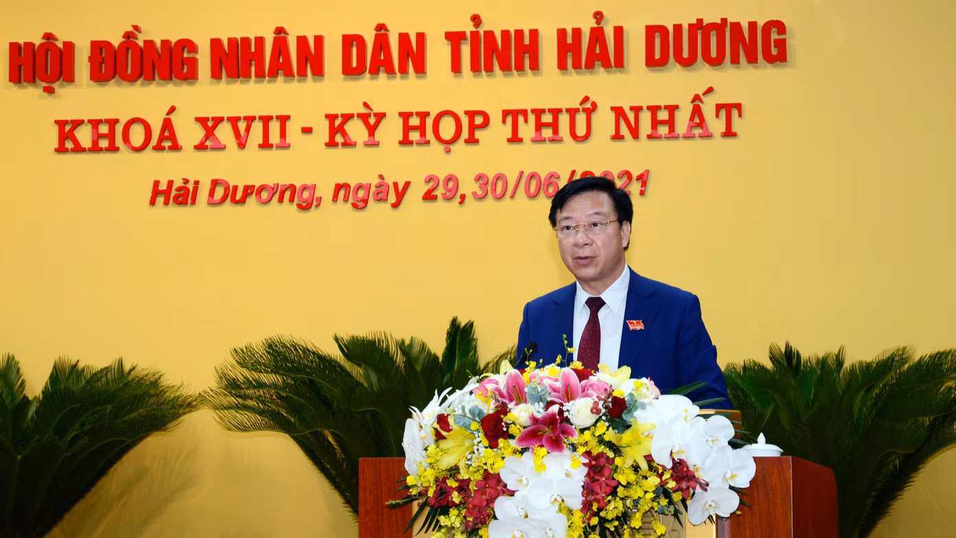 Ông Phạm Xuân Thăng - Bí thư Tỉnh ủy Hải Dương tái đắc cử chức Chủ tịch HĐND khóa XVII, nhiệm kỳ 2021-2026.