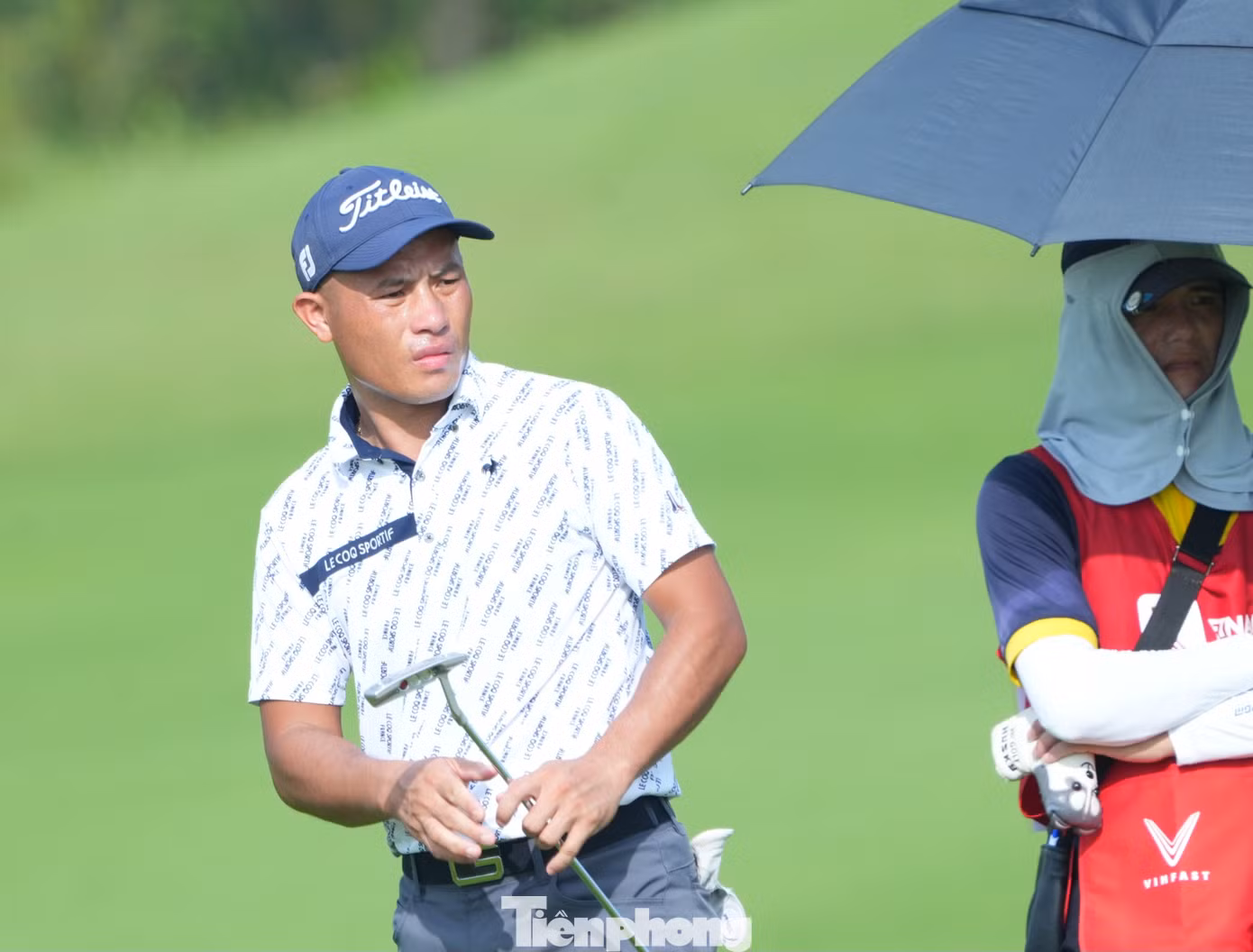 Golfer Nguyễn Thế Anh cũng không có khởi đầu như ý. Việc chỉ giành par ở ba hố đầu chưa mang lại cho anh sự hài lòng.